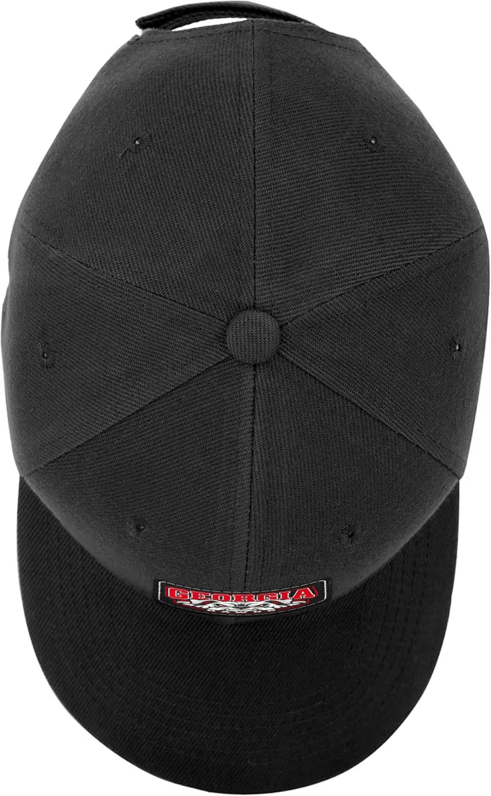 Georgia Bulldogs Low Profile Baseball Cap, Leatherette Patch Dad Hat
