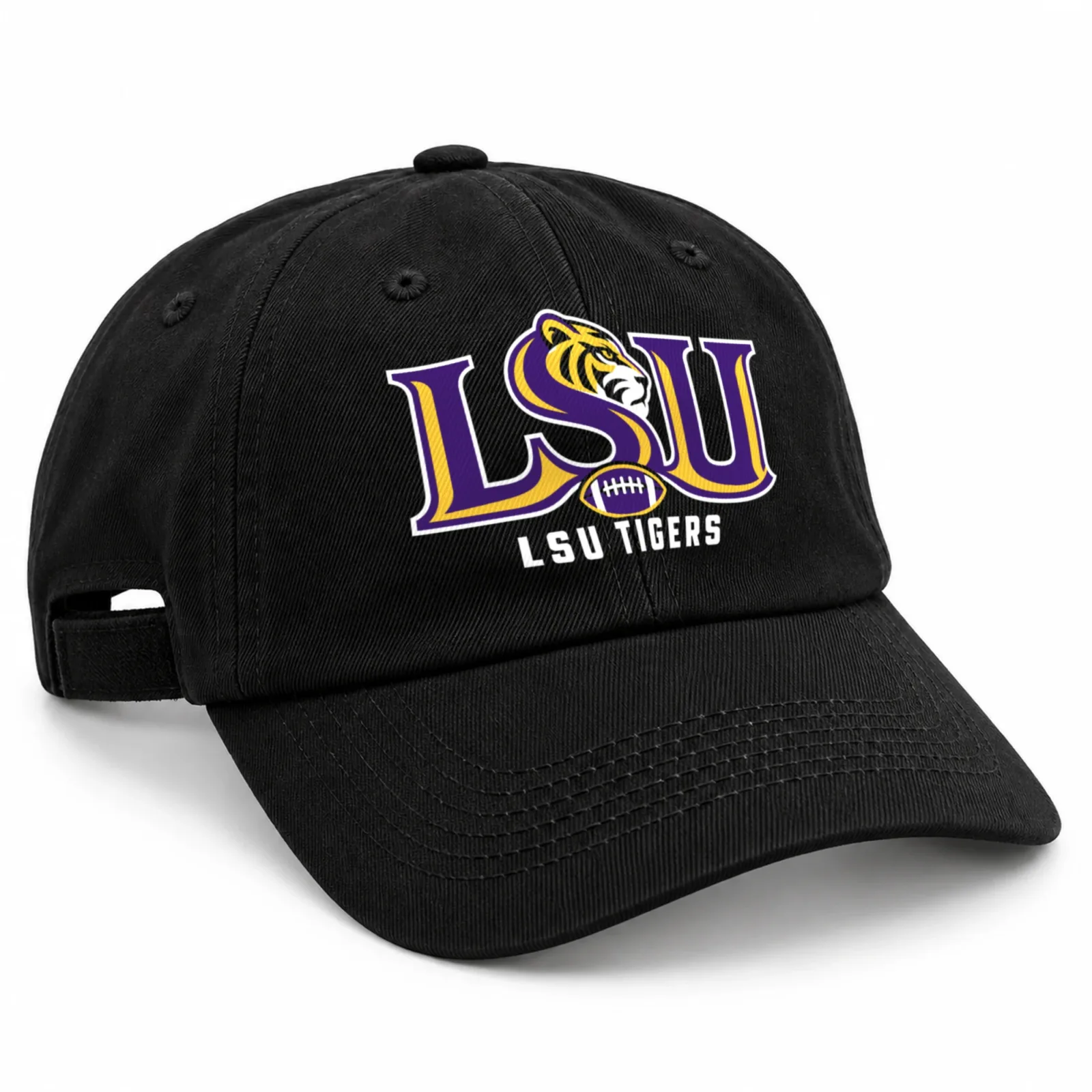 LSU Tigers Washed Cotton Baseball Cap